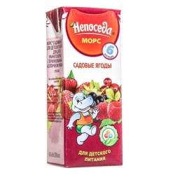 Морс Непоседа садовые ягоды с 6 мес 200 мл