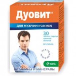 Дуовит для мужчин, таблетки покрытые оболочкой 1030 мг 30 шт