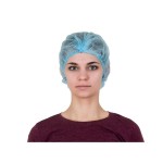 Шапочка медицинская одноразовая, 100 шт 18 г/м2 Шарлотта спанбонд голубая