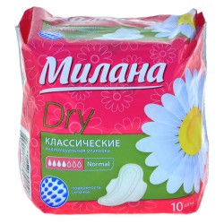 Прокладки женские Милана классик драй нормал 10 шт.