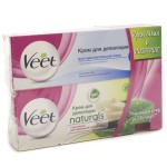 Набор, Veet (Вит) 100 мл + 50 мл крем для депиляции для чувствительной кожи + крем для депиляции с маслом ши