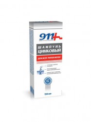 Шампунь 911 Ваша служба спасения Цинковый 150 мл