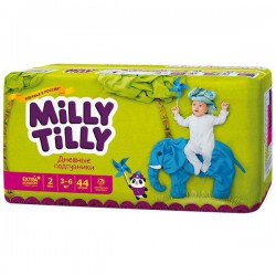 Подгузники 44 шт. Milly Tilly Мини 2 дневные 3-6 кг