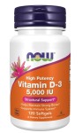 Витамин D3, Now (Нау) капсулы мягкие 5000 МЕ 120 шт