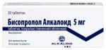 Бисопролол Алкалоид, таблетки покрытые пленочной оболочкой 5 мг 30 шт