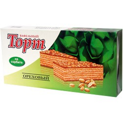 Вафельный торт на фруктозе