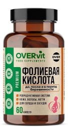 Фолиевая кислота OVERvit БАД 60 шт. капс.